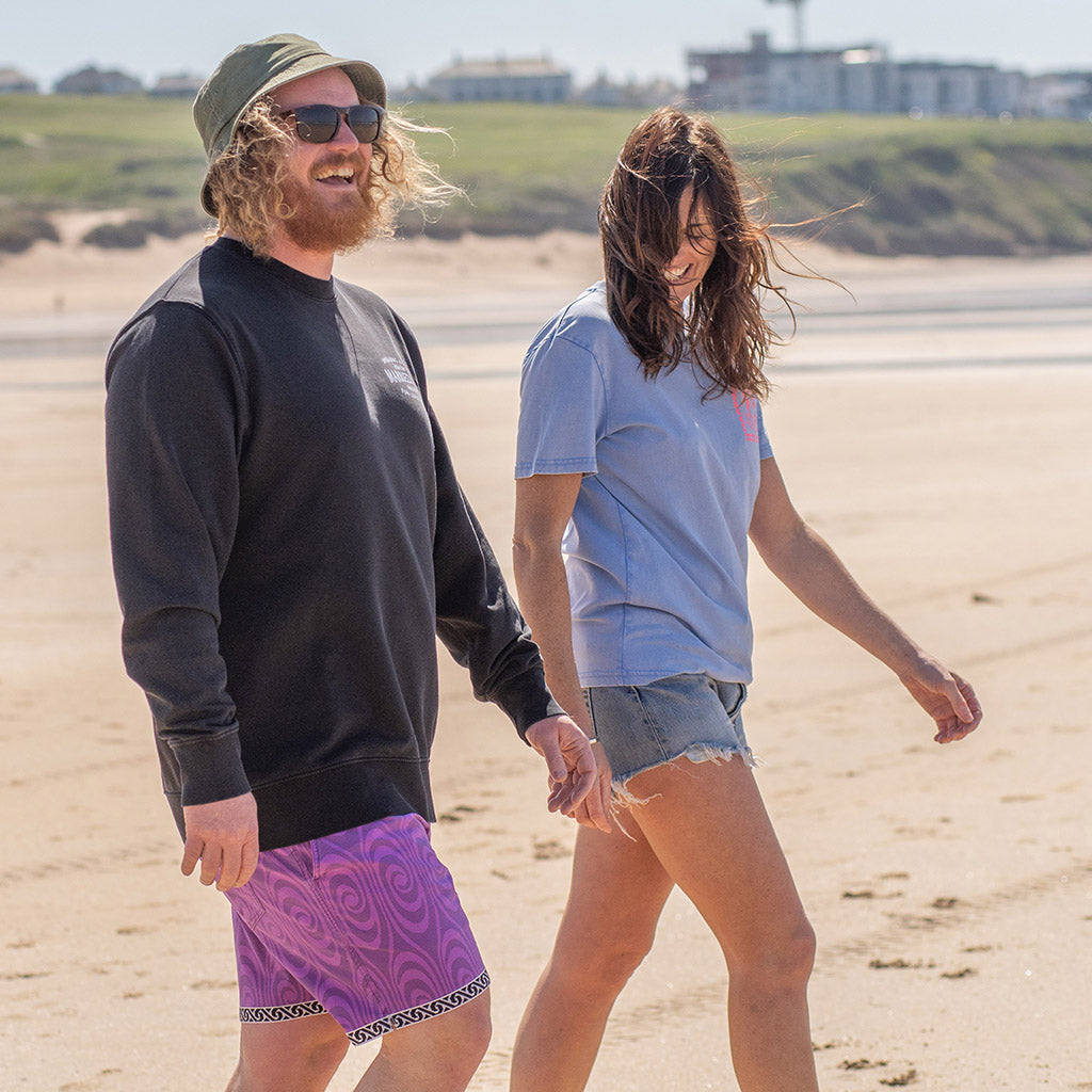 Surfer Girl Dyed Swimmer Blue T-Shirt Married to the Sea Surf Shop Married to the Sea