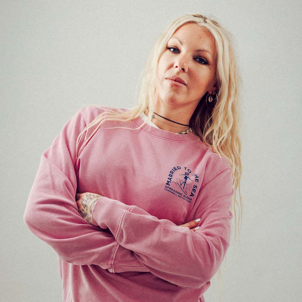 Surfer Girl Crew - Bubble Pink | Married to the Sea - Married to the Sea - married-to-the-sea-shop