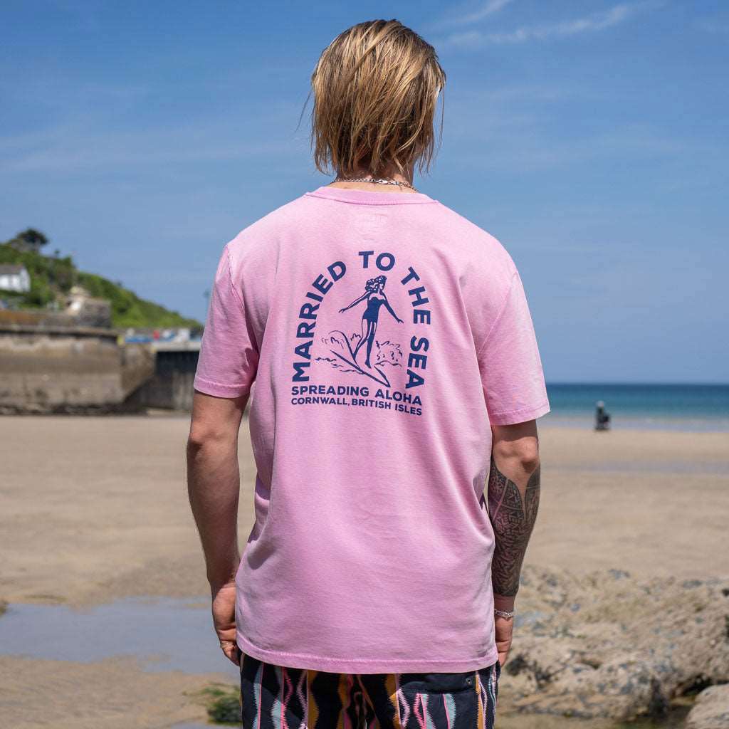 Surfer Girl T-Shirt | Bubble Pink -  - Married to the Sea Surf Shop - 