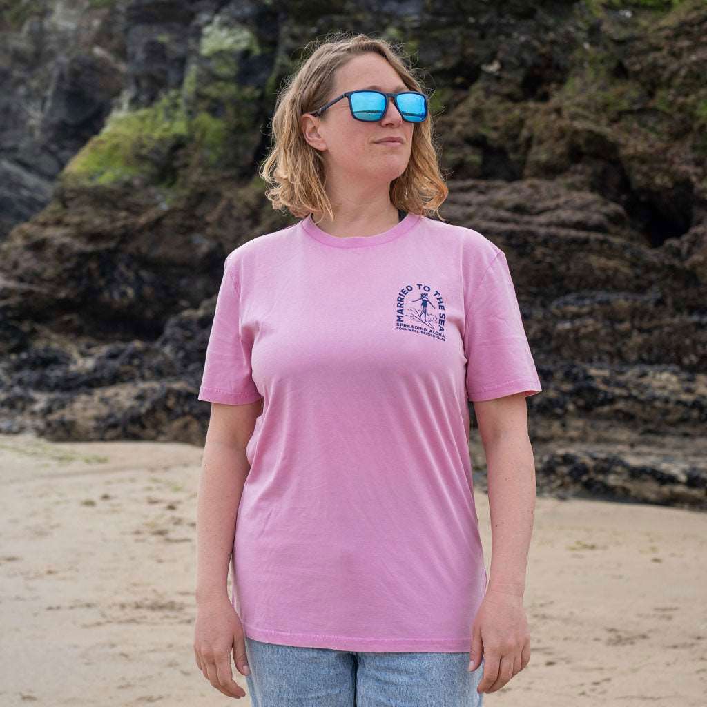 Surfer Girl T-Shirt | Bubble Pink -  - Married to the Sea Surf Shop - 