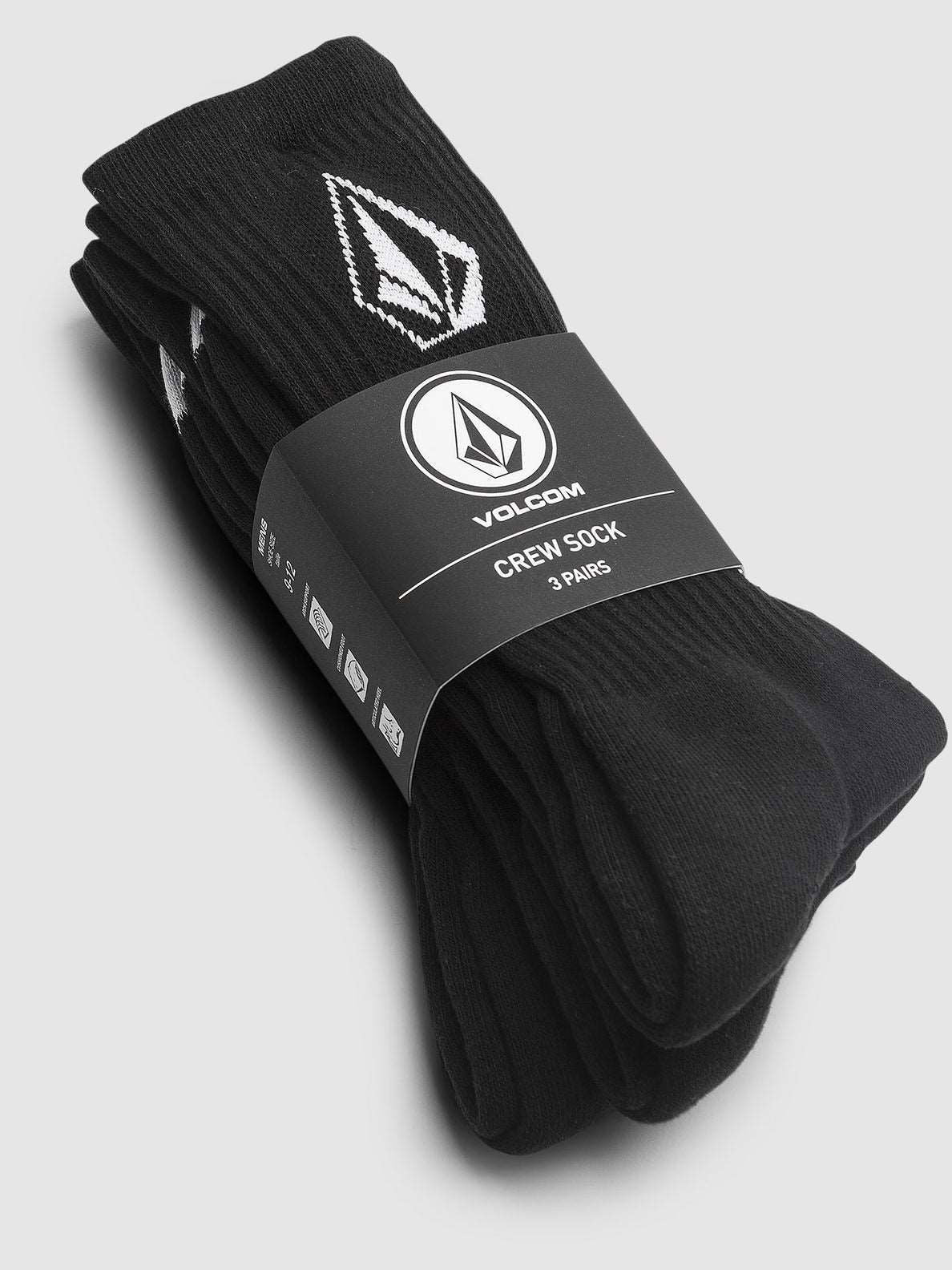 Volcom - Full Stone 3PK Socks | Black - Volcom - married-to-the-sea-shop