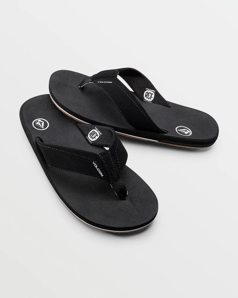 Volcom | Victor Sandals | Black - Volcom - married-to-the-sea-shop