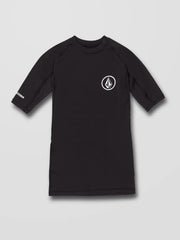 Volcom - Lido Solid Short-Sleeve Rashguard | Black -  - Married to the Sea Surf Shop - 