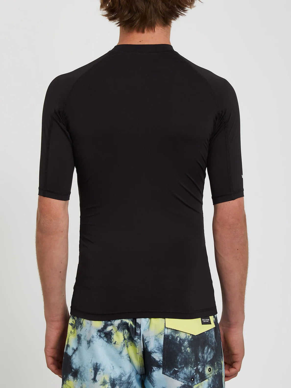 Volcom - Lido Solid Short-Sleeve Rashguard | Black -  - Married to the Sea Surf Shop - 