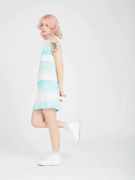 Volcom - Stay Stripe Dress | Pale Aqua -  - Married to the Sea Surf Shop - 