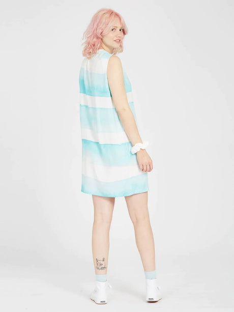 Volcom - Stay Stripe Dress | Pale Aqua -  - Married to the Sea Surf Shop - 