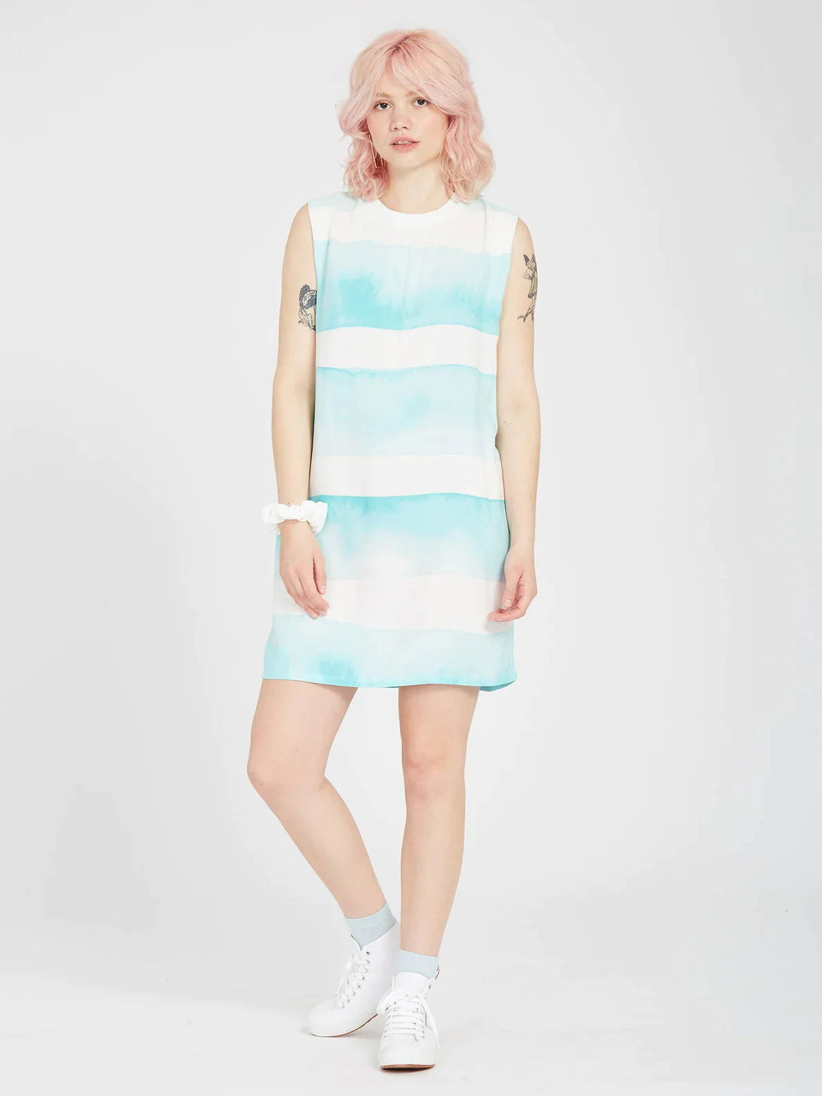 Volcom - Stay Stripe Dress | Pale Aqua -  - Married to the Sea Surf Shop - 