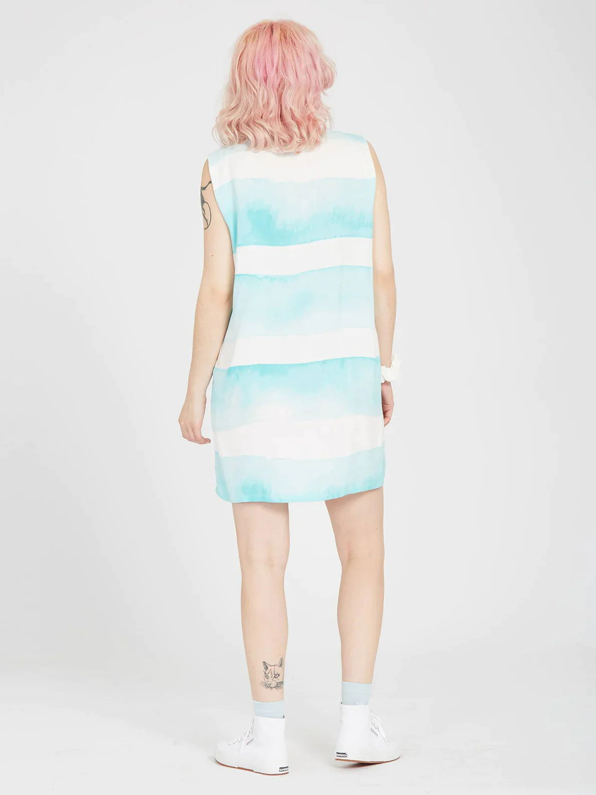 Volcom - Stay Stripe Dress | Pale Aqua -  - Married to the Sea Surf Shop - 