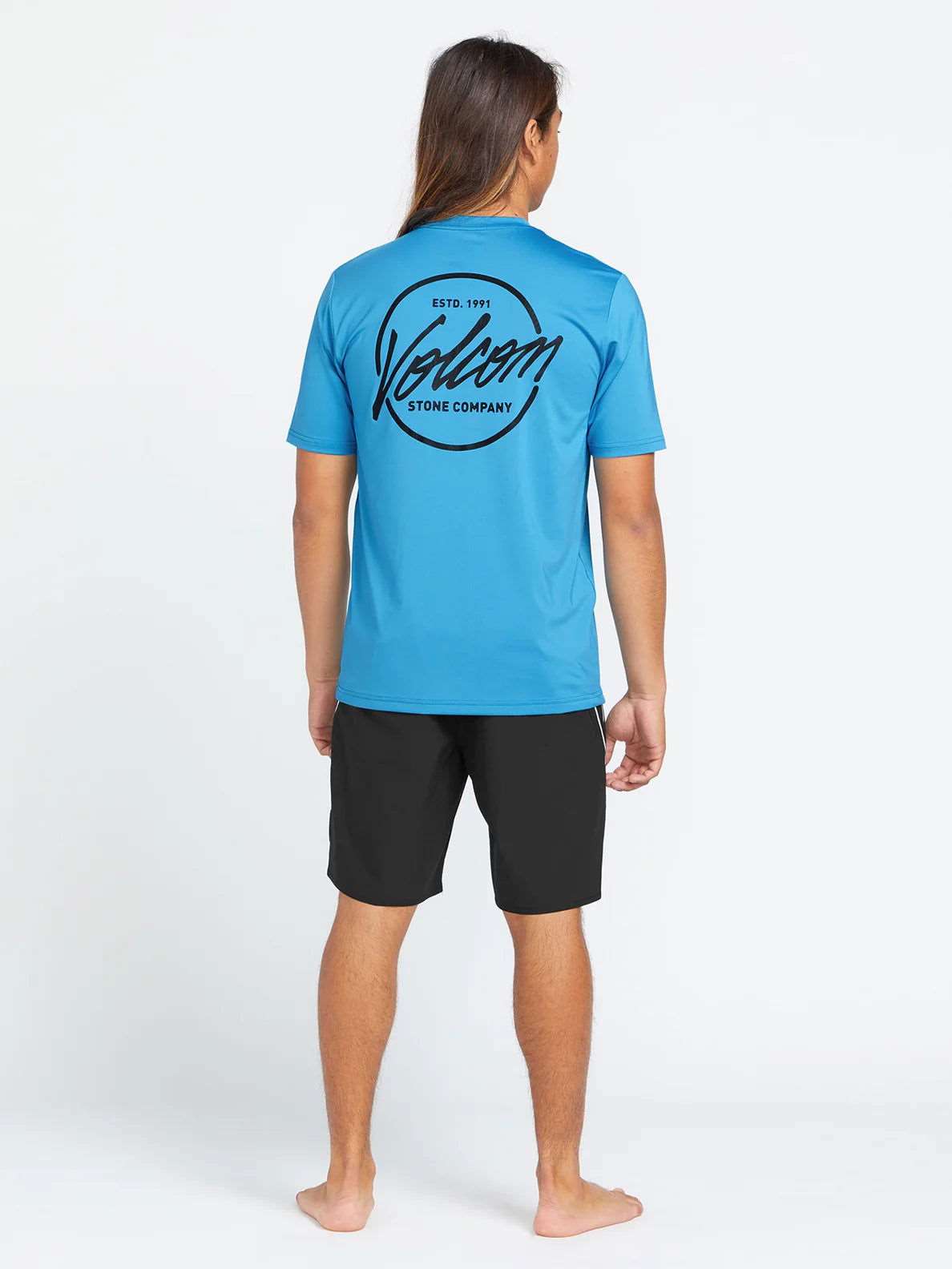 Volcom - Stone Stamp Short-Sleeve Rashguard | Tidal Blue -  - Married to the Sea Surf Shop - 
