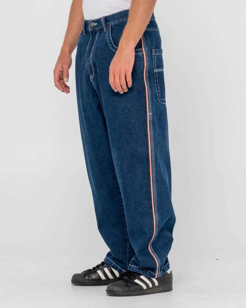 Rusty - Flip Daddy 2.0 Jean | Deep Sea Blue / Orange