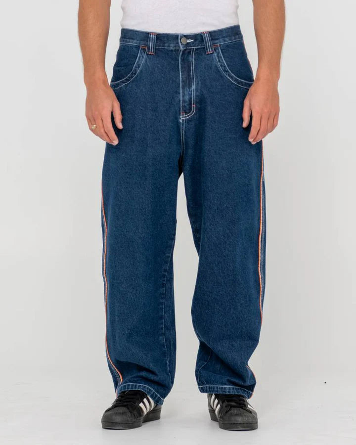 Rusty - Flip Daddy 2.0 Jean | Deep Sea Blue / Orange