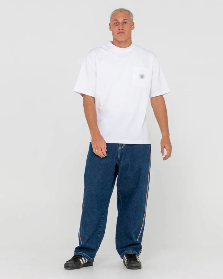 Rusty - Flip Daddy 2.0 Jean | Deep Sea Blue / Orange