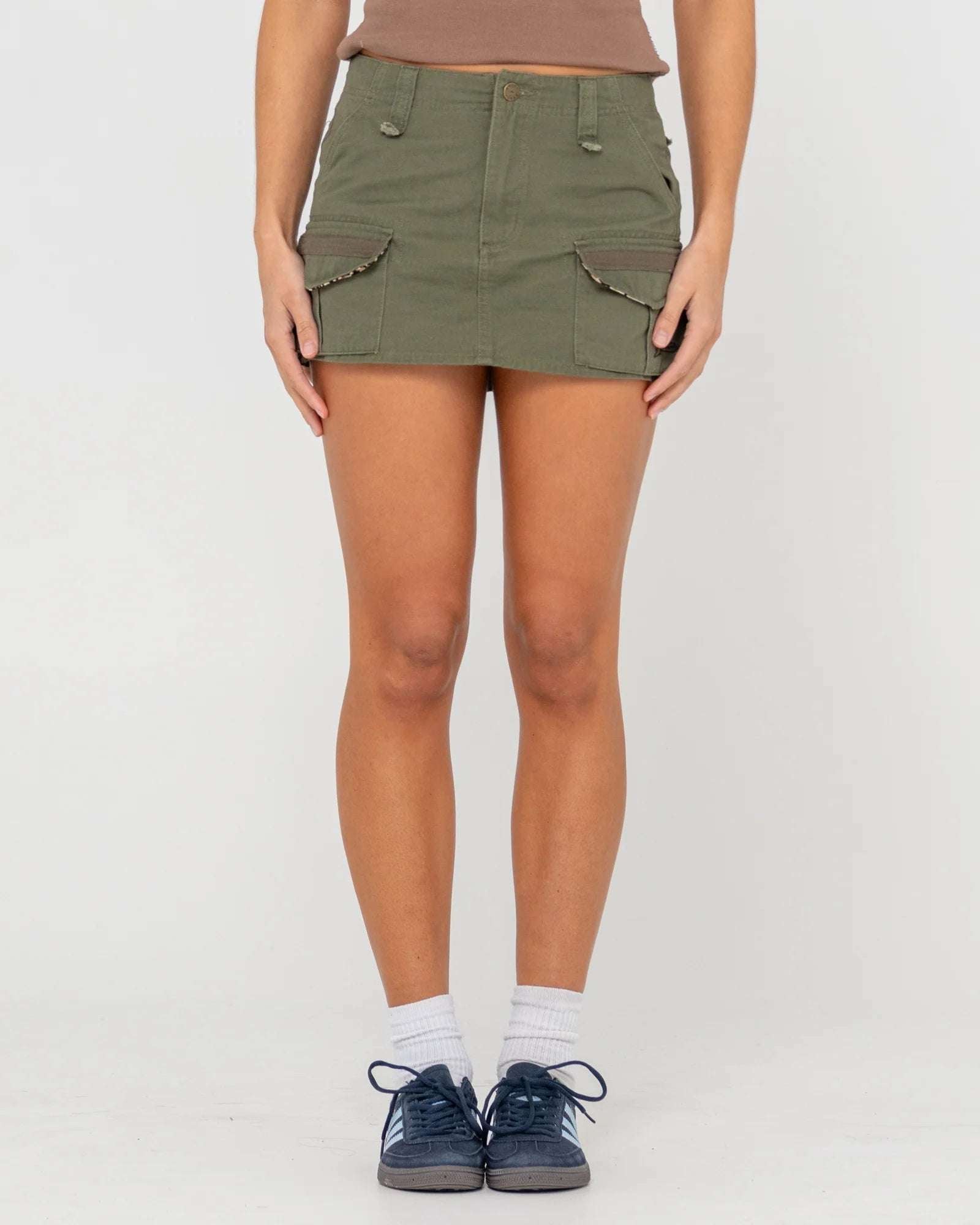 Rusty - Tank Girl Low Rise MIDI Skirt | Shadow Army