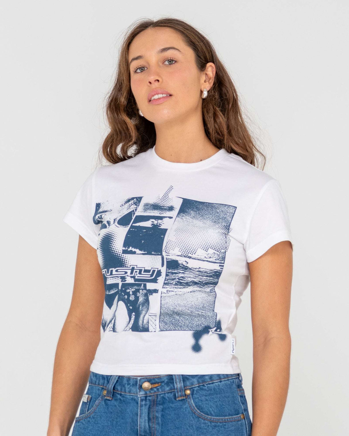 Rusty - Greetings 2.0 Skimmer Baby T-Shirt | White