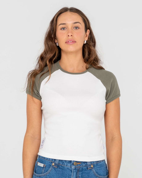 Rusty - R2K Raglan Skimmer T-Shirt | White