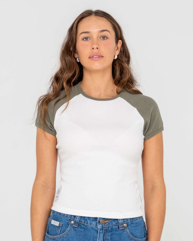 Rusty - R2K Raglan Skimmer T-Shirt | White