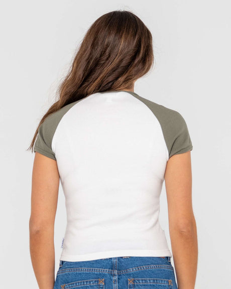 Rusty - R2K Raglan Skimmer T-Shirt | White