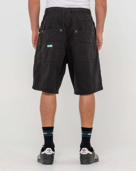 Rusty - Wear EVA Elastic Baggy Short | Black