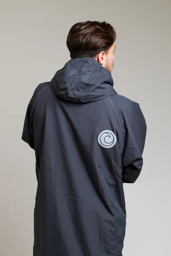 White Water Change Robe | Black | Hard Shell Robe - White water - married-to-the-sea-shop