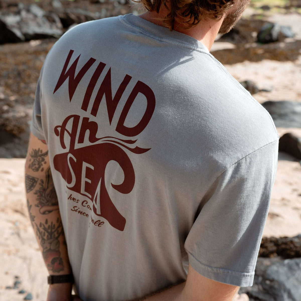 WindanSea Logo T-Shirt | Grey - WindanSea - married-to-the-sea-shop