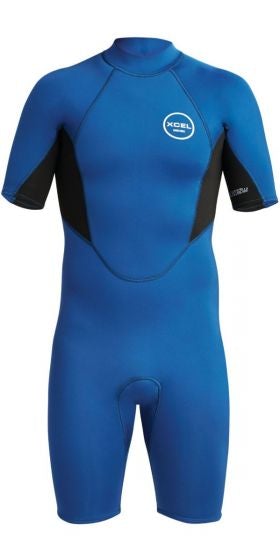 Xcel Axis 2mm Spring Shorty Mens Wetsuit Faint Blue/Black Married to the Sea Surf Shop Xcel