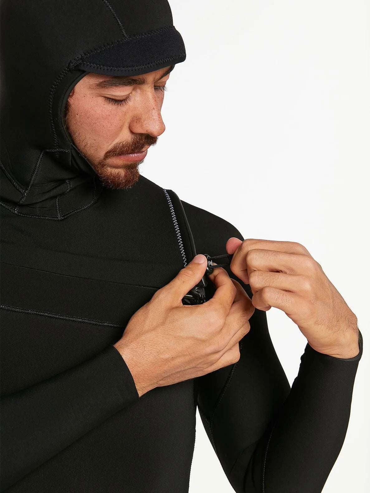 Volcom - Modulator 5/4/3 Hooded C/Z Wetsuit | Black -  - Married to the Sea Surf Shop - 