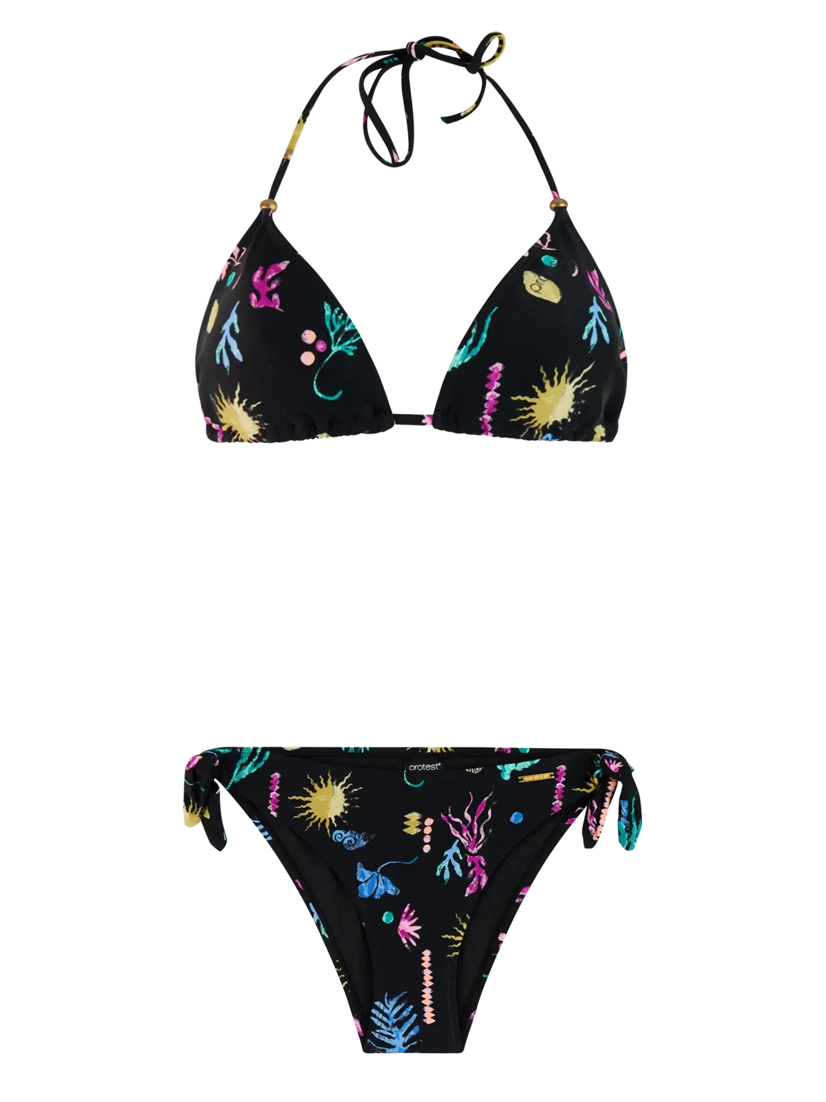 Protest - Empty Triangle Bikini Set | True Black