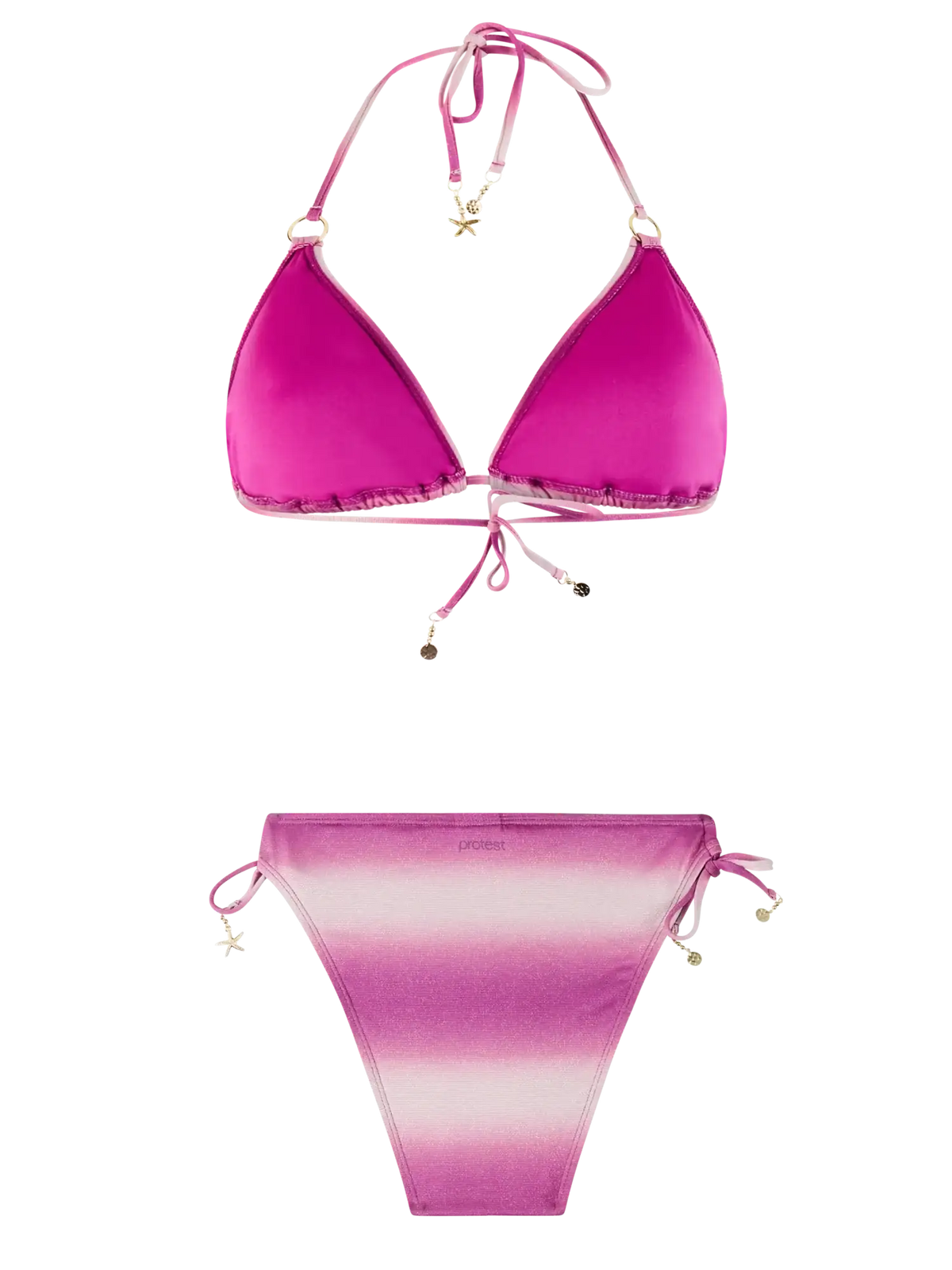 Protest - Grayce Triangle Bikini Set | Punch Pink