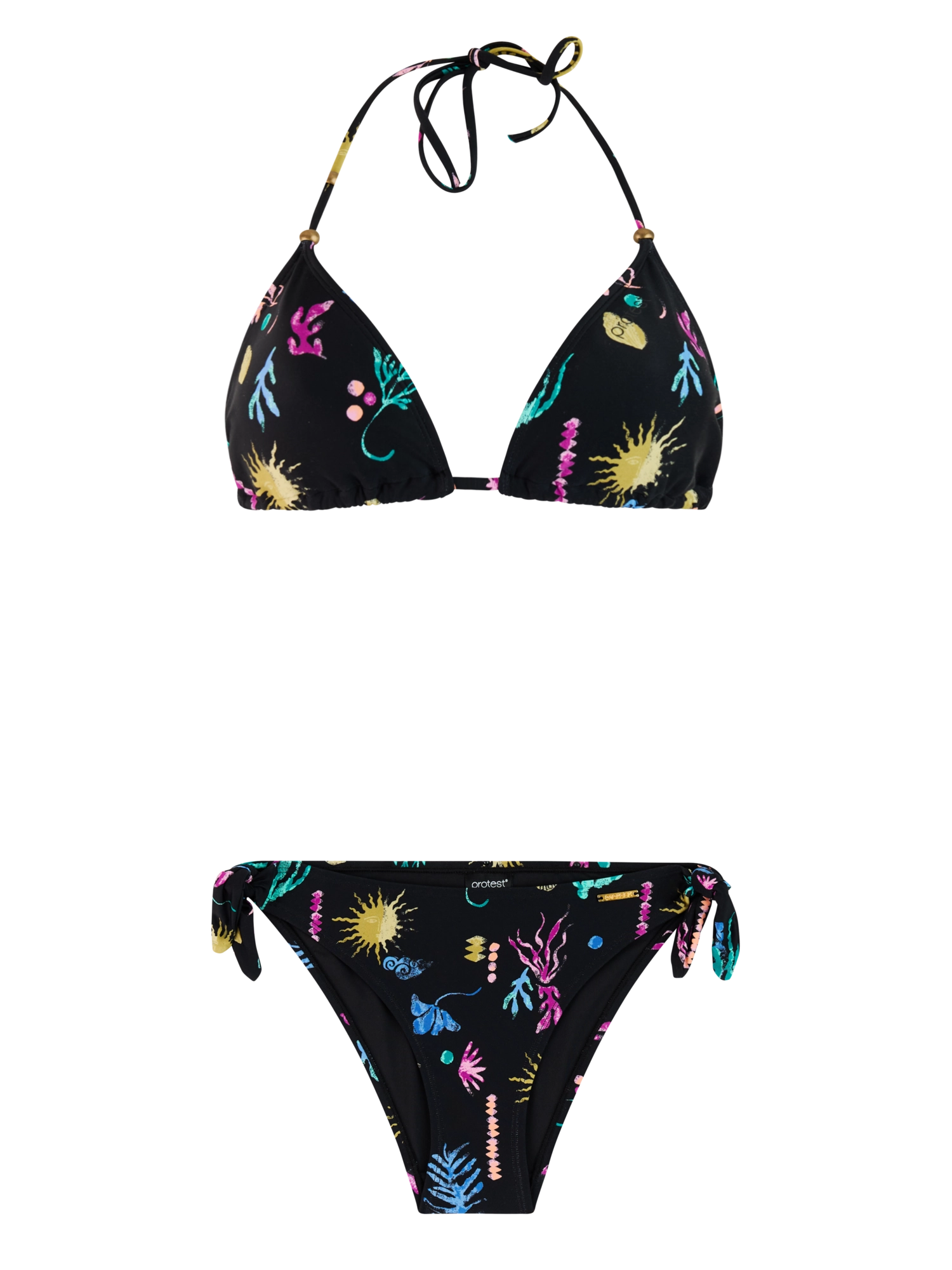Protest - Empty Triangle Bikini Set | True Black
