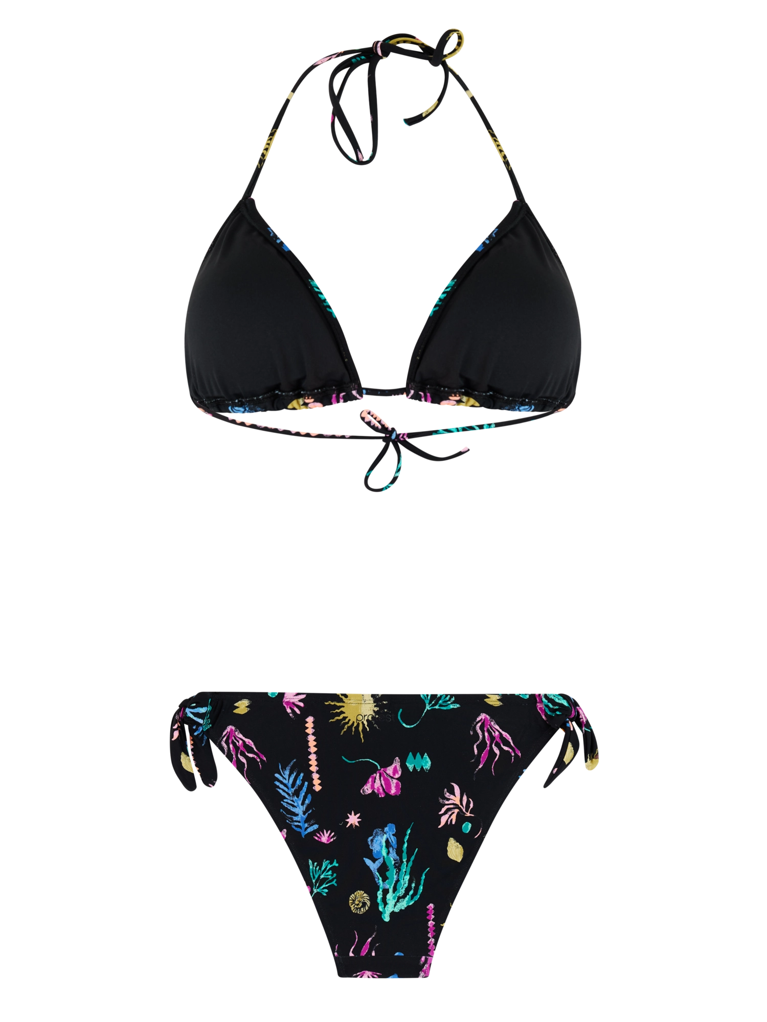Protest - Empty Triangle Bikini Set | True Black