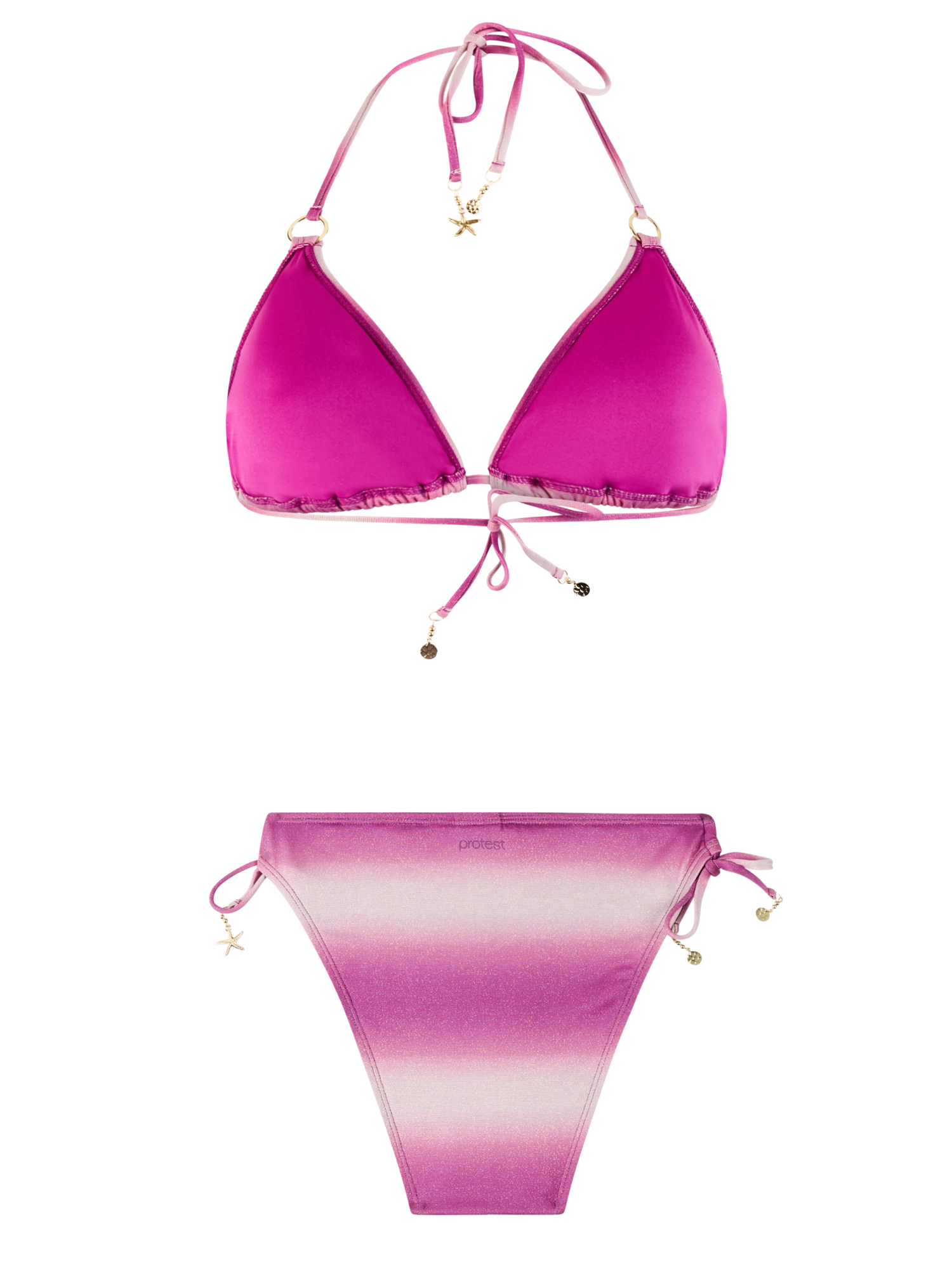 Protest - Grayce Triangle Bikini Set | Punch Pink