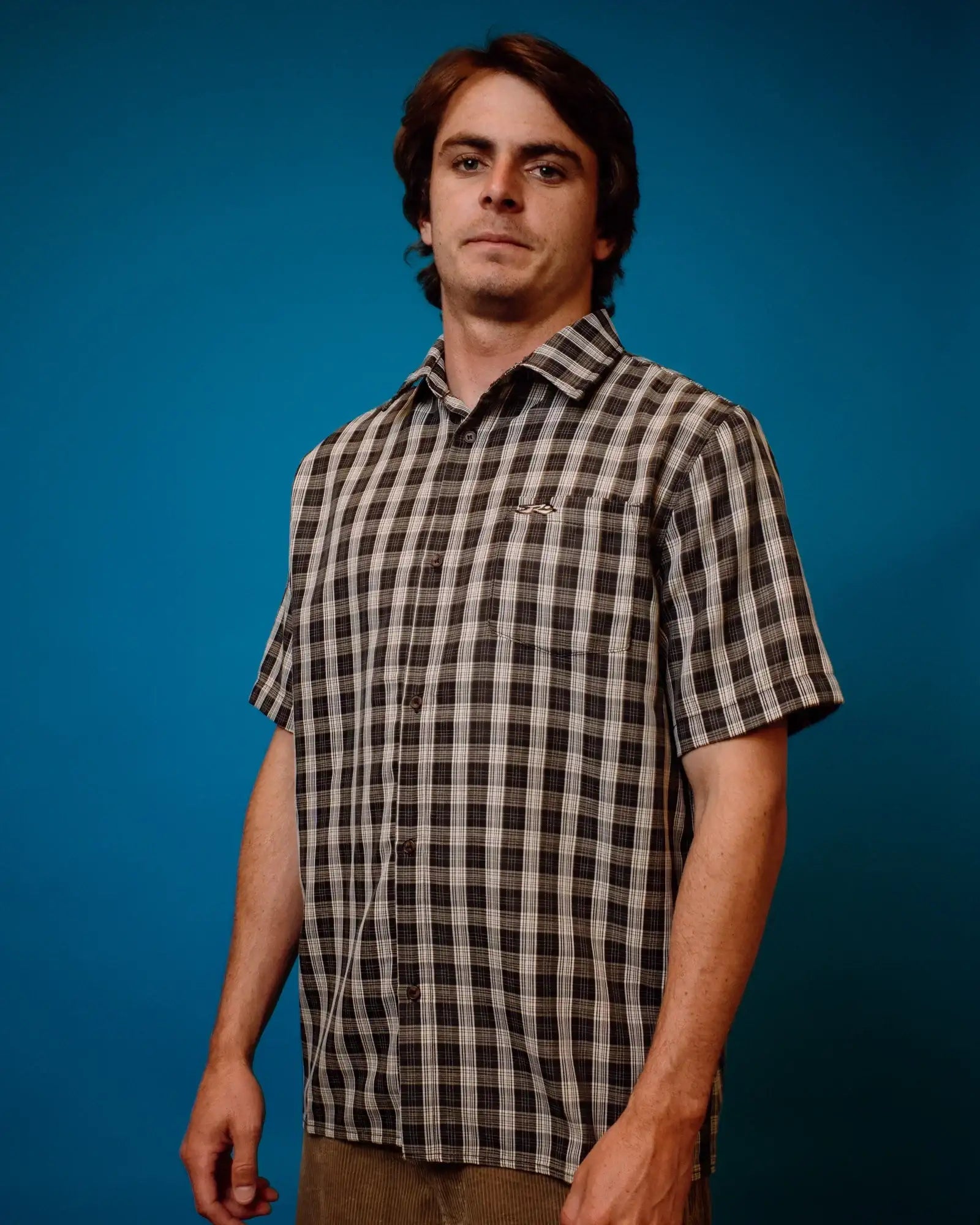 Rusty - Datsun Check Short Sleeve Shirt | Black