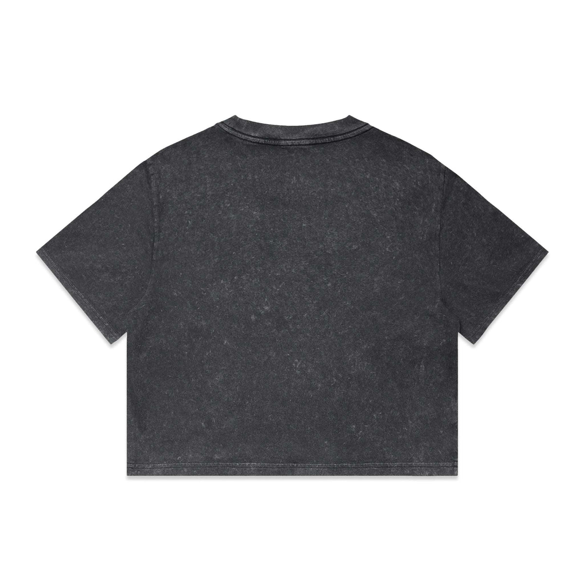 Dead Shred Women's Stone Wash Crop | Black Stone