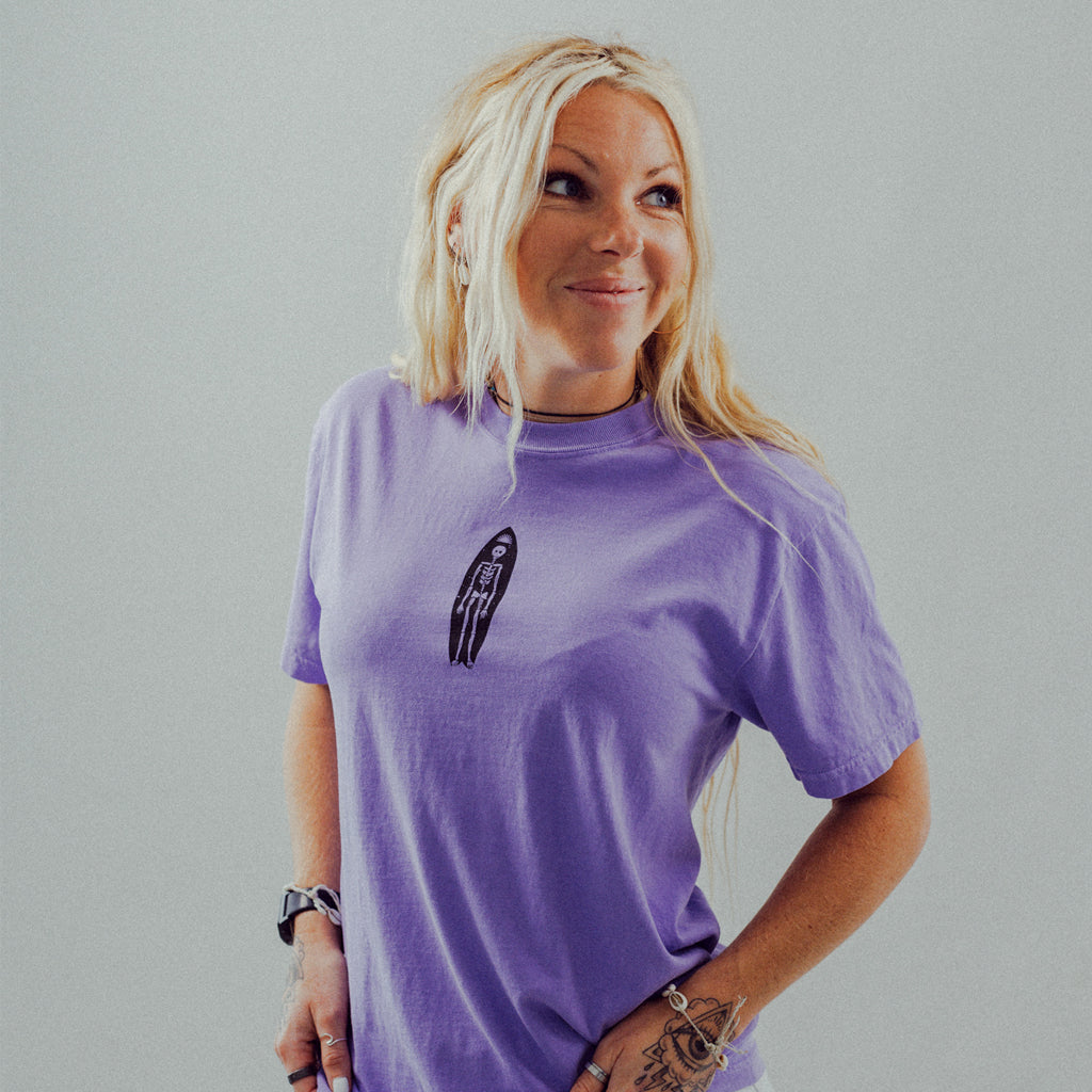 Dead Shred T-Shirt Violet women's front view