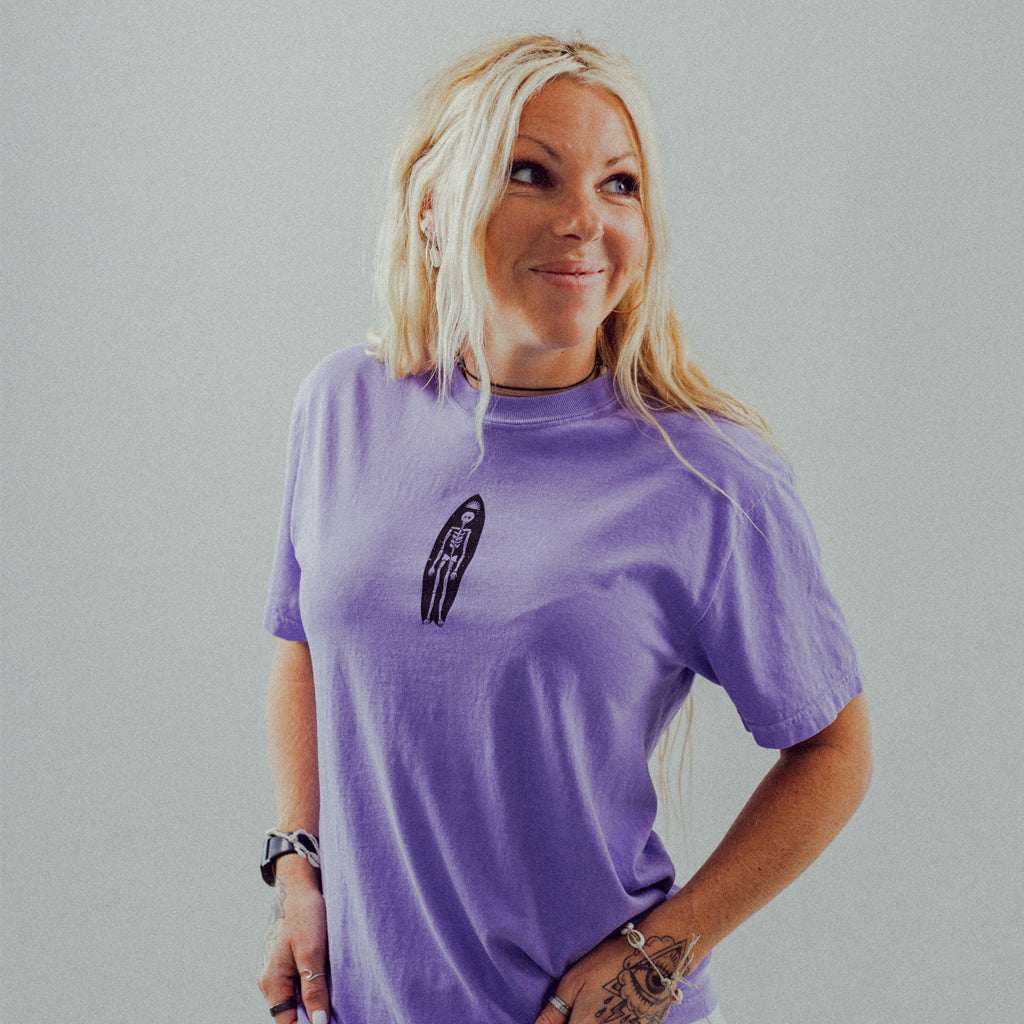 Dead Shred T-Shirt Violet women's front view