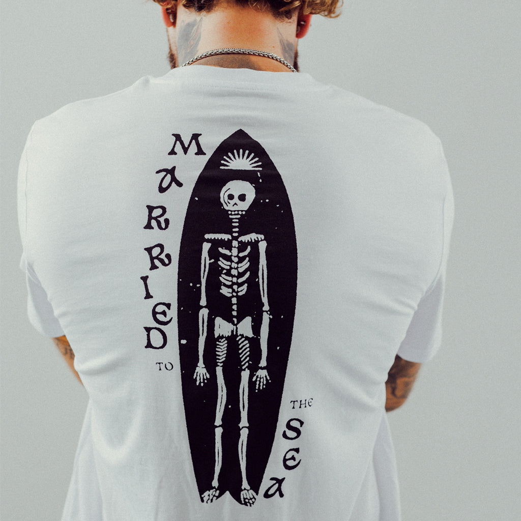 Dead Shred T-Shirt - White | Married to the Sea
