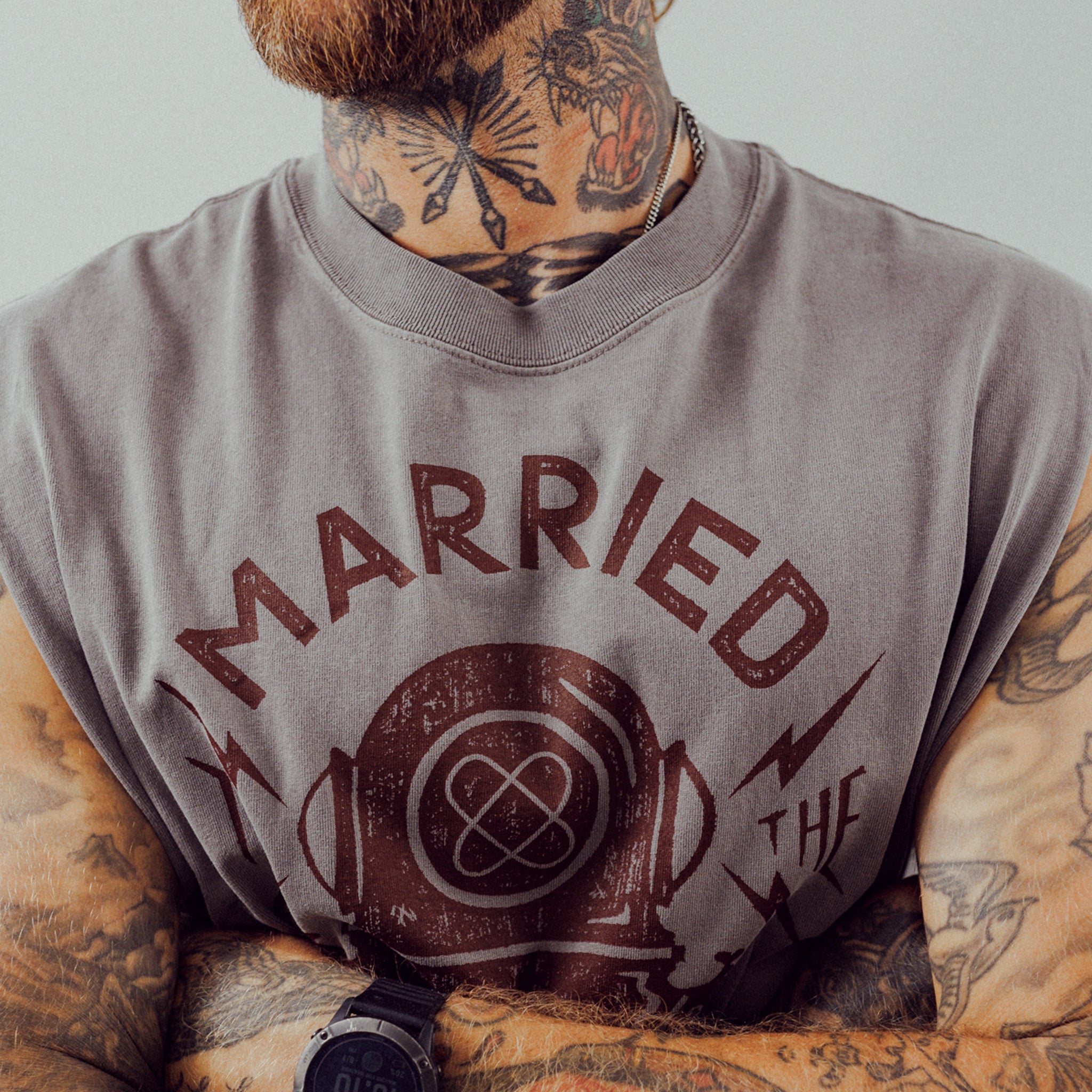 Diver Tank Top | Faded Grey