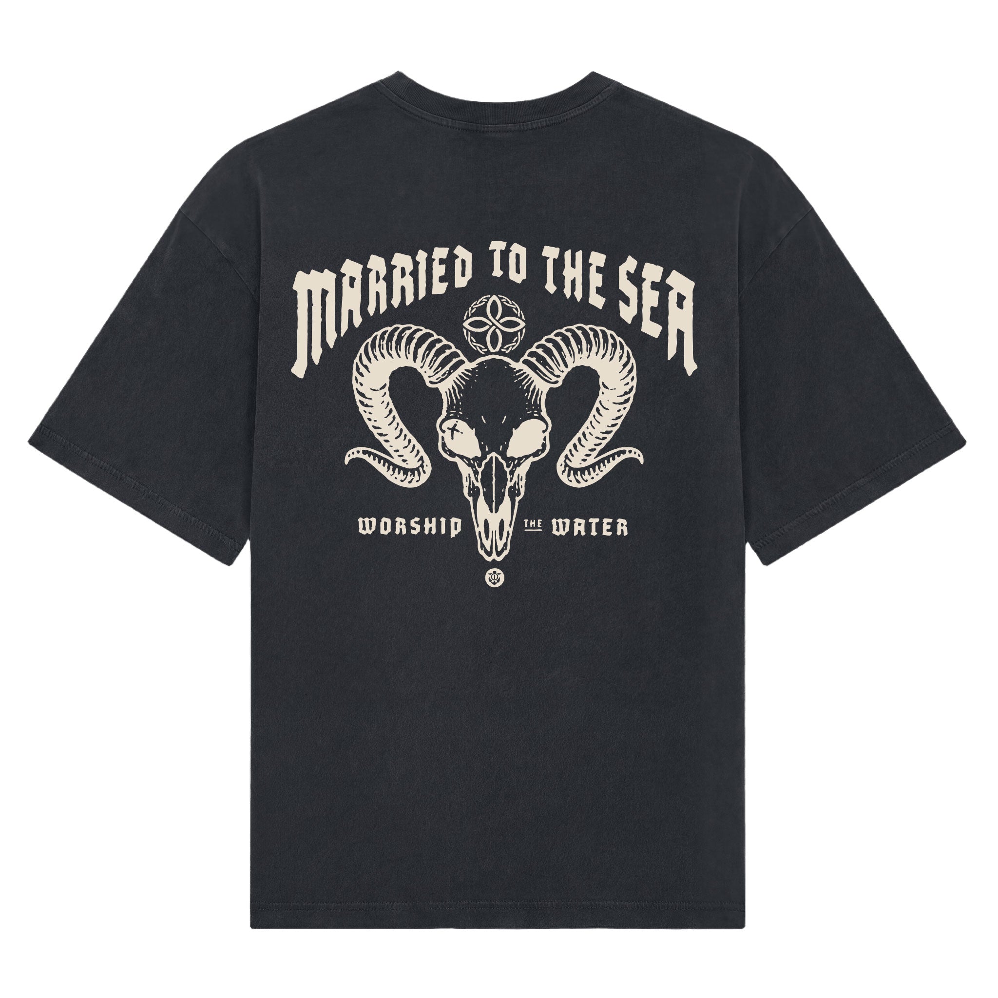 The G.O.A.T T-Shirt - Stone Washed Black | Married to the Sea