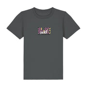 LE TV Checked | KIDS Anthracite  T-shirt