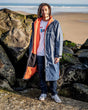 Dryrobe Advance - Dark Grey/Orange | Long Sleeve