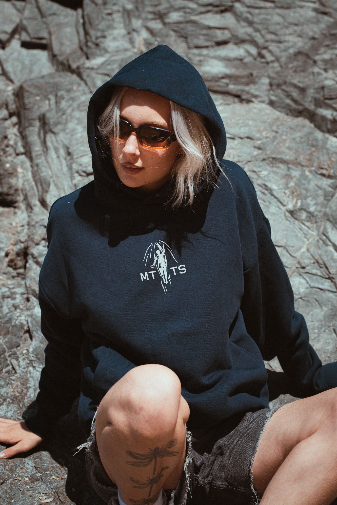 Chase Unisex Oversize Hood - Navy | Married to the Sea