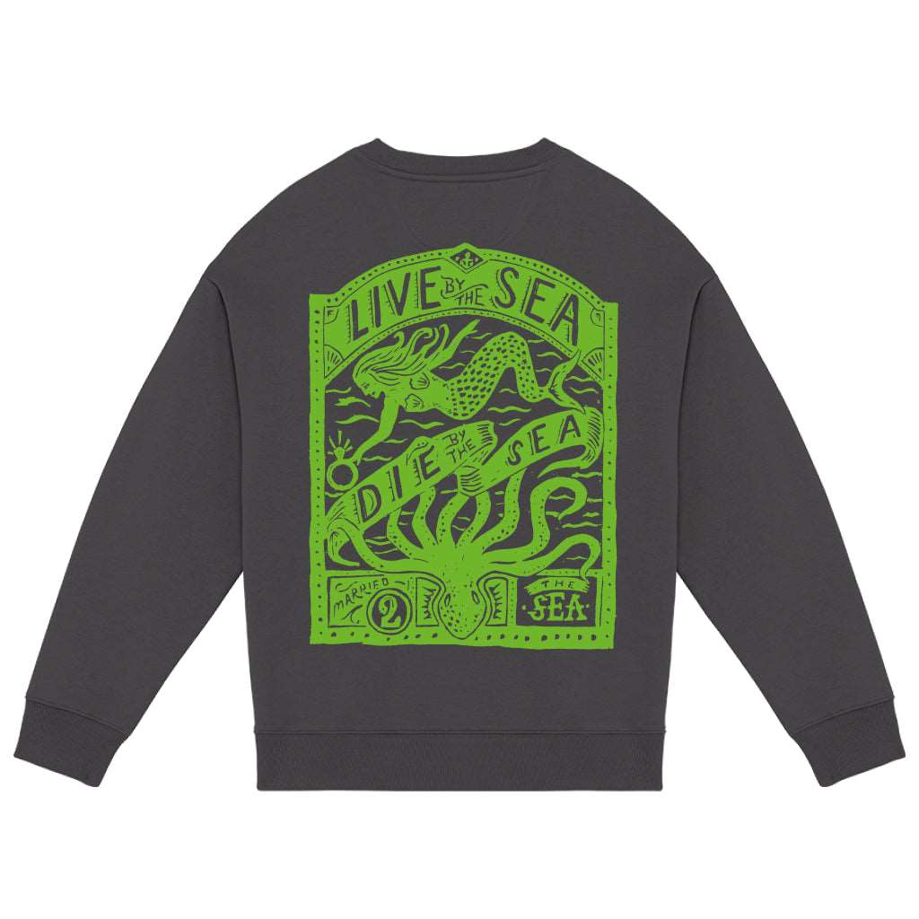 Octopus Oversized Crew | Iron Grey