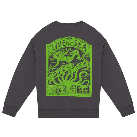 Octopus Oversized Crew | Iron Grey