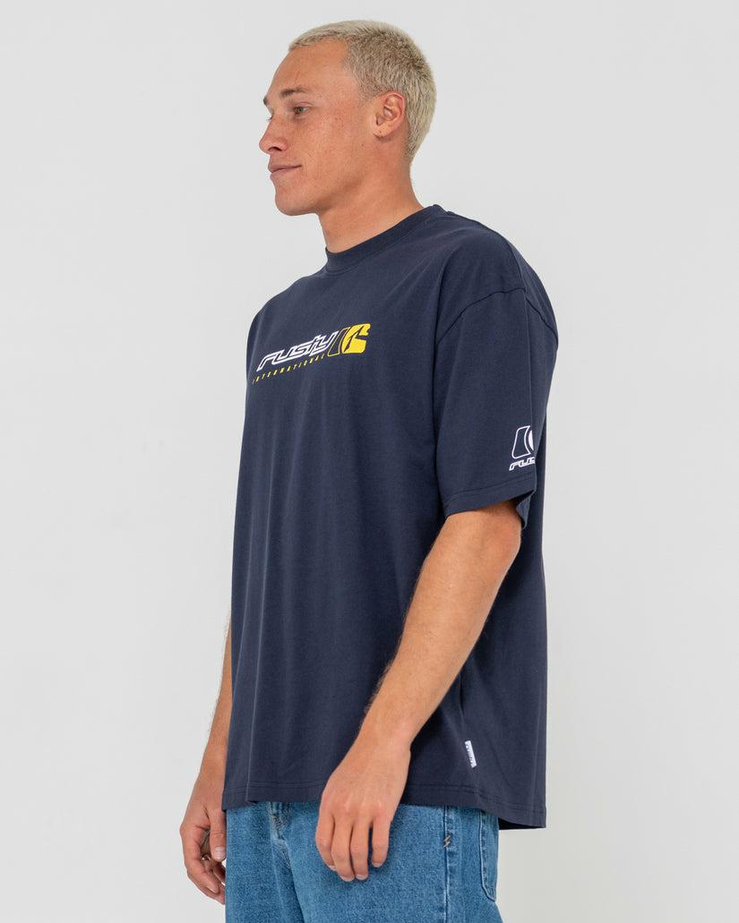 Rusty - Jetsetter Short Sleeve Tee | Navy