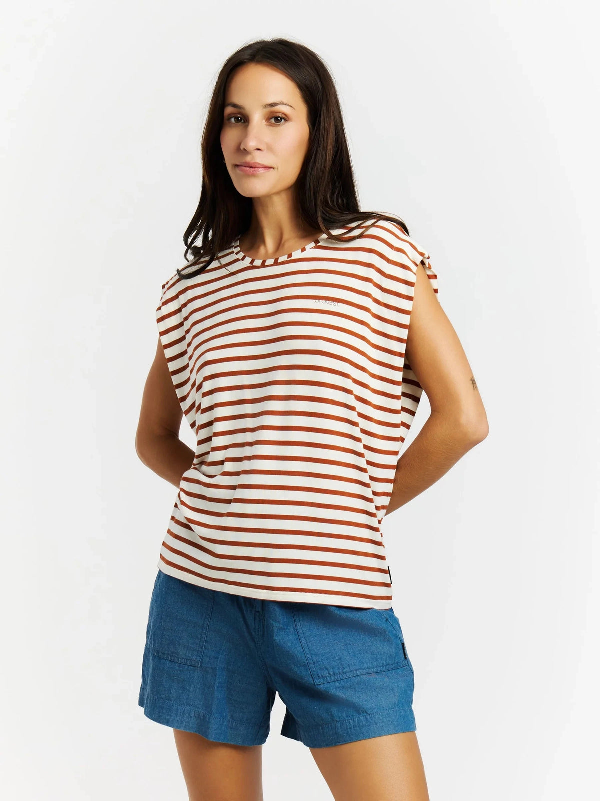 Protest Fancier T-Shirt | Sugar Brown