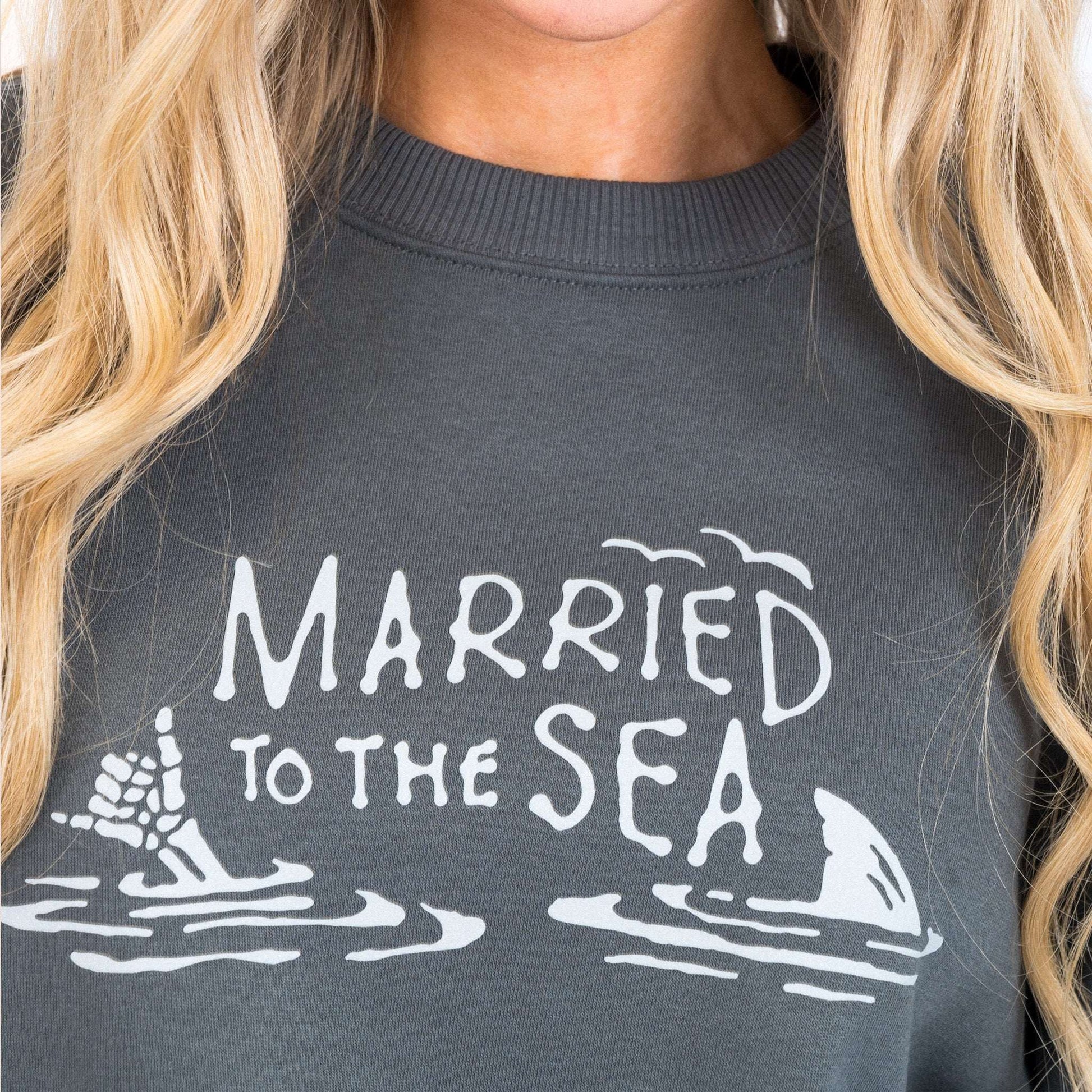 Shaka Unisex Oversized Crew - Iron Grey | Married to the Sea