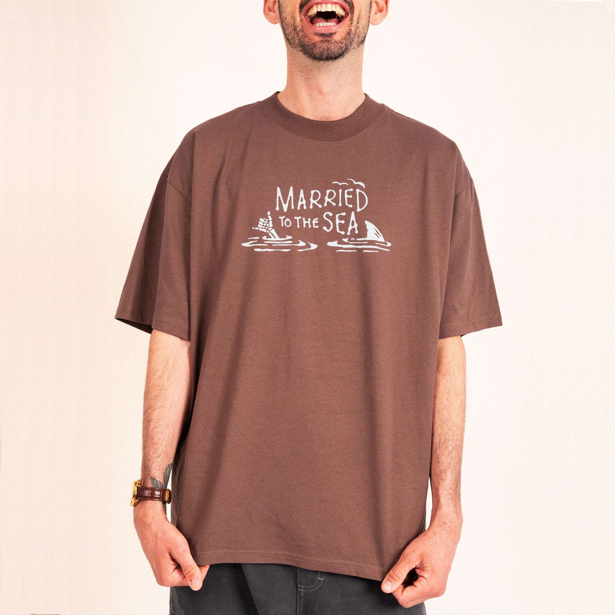 Shaka Unisex T-Shirt - Mocha | Married to the Sea
