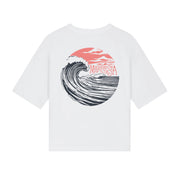Wavery Womens Boxy T-Shirt - White | Married to the Sea