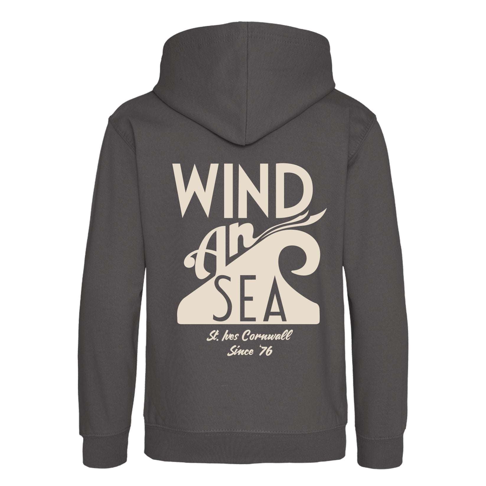 WindanSea - Kids Logo Hood | Charcoal