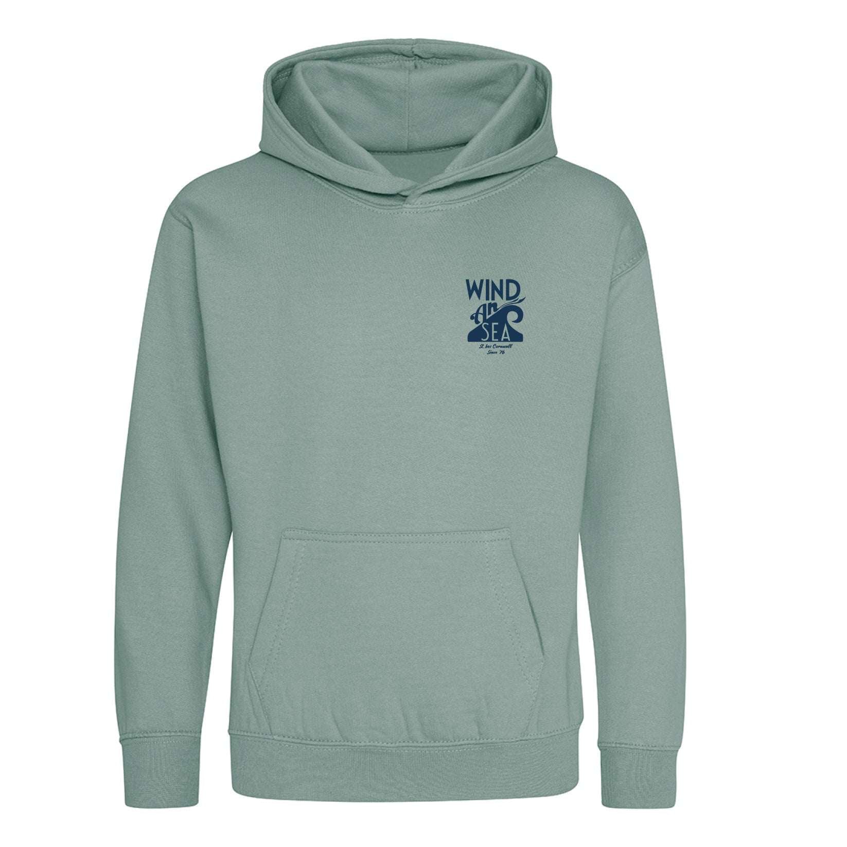 WindanSea - Kids Logo Hood | Dusty Green